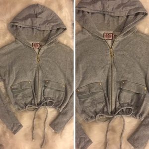 Juicy couture cropsweater/hoodie drawstring bottom